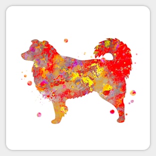 Australian Shepherd Dog Watercolor Painting 4 Sticker